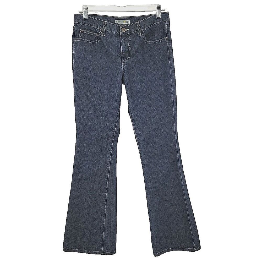 Fashion Bug Womens Boot Cut Jeans Size 10 Dark Blue 30x31